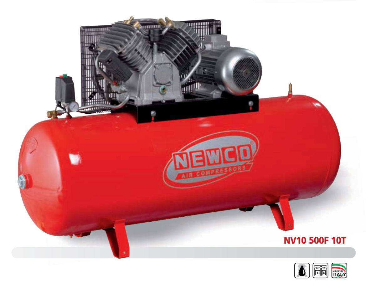 b422df15-e440-4588-89d3-86f92192d6ff كمروسر هواء Newco ٥٠٠ لتر ١٠ حصان 380فولت - الصورة 1