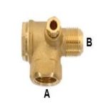 بلف عدم رجوع  نحاس نتايه 1/2" * سن دكر 10مم